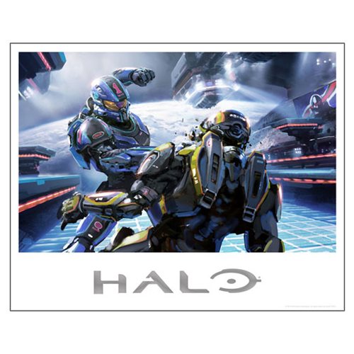 Halo 5 Title Bout Foil-Stamped Lithograph